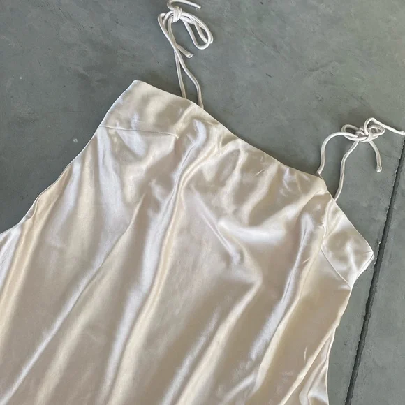 ❗️SOLD❗️Princess Polly Champagne Silky Slip Mini Dress - Picture 12 of 15